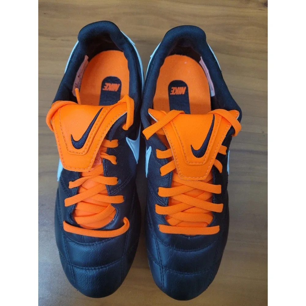 Nike Women's Premier II 2 FG Soccer Cleats 917803-018‎ Black White Orange Sz 6